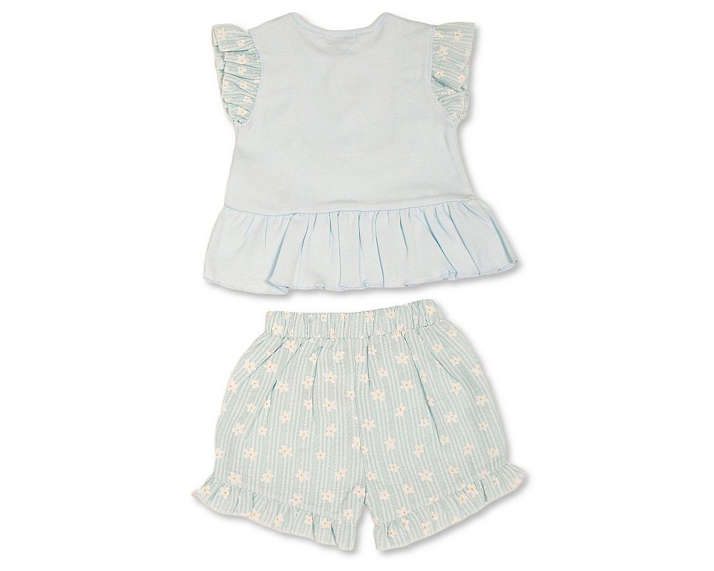 Baby Girls Woven Blouse and Shorts Set with Bows (NB-9m) (PK6) - BIS-2120-6381