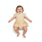 Baby Girls Dress Romper with Chiffon Pleat and Flower Print (NB-9m) (PK6) - BIS-2120-6385