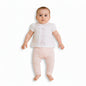 Baby Girls 2 pcs Legging Set with Floral Embroidery (NB-9m) (PK6) - BIS-2120-6389