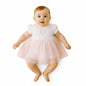 Baby Girls Dress Romper with Floral Embroidery and Lace (NB-9m) (PK6) - BIS-2120-6391