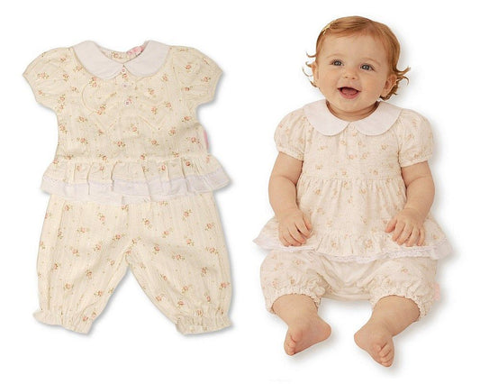 Baby Girls Floral 2 Pieces Set with Bow (NB-9m) (PK6) BIS-2120-6437