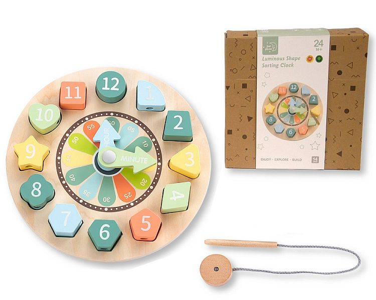 Wooden Educational Shape Sorting Clock (PK6) Bt-24-0009 – www ...