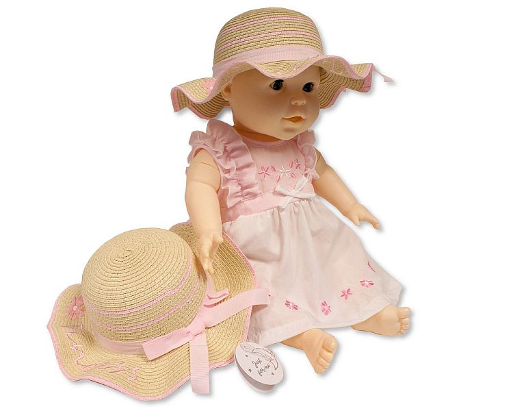 Baby Girls Paper Straw Hat - 805 (PK6) (12-24M) BW-0503-0805