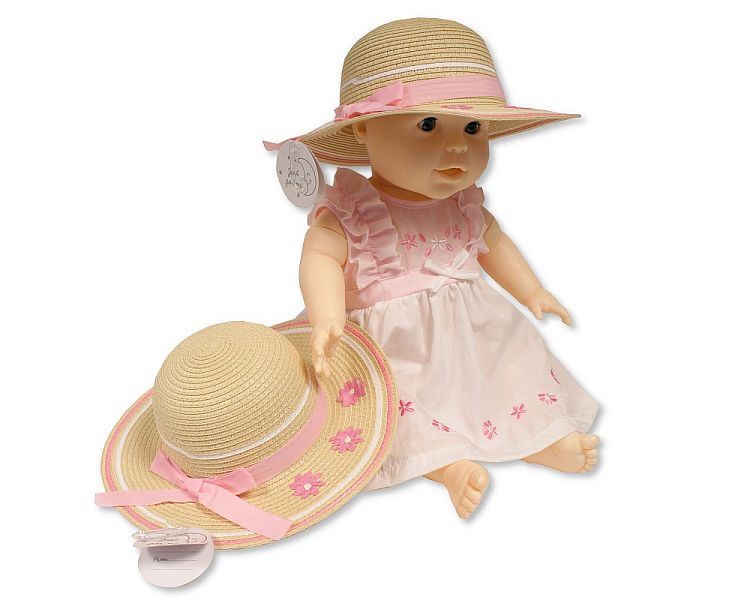 Baby Girls Paper Straw Hat - 806 (PK6) (12-24M) BW-0503-0806