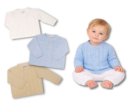 Knitted Baby Boys Cardigan - (PK6) (9-24m) BW-10-1001_24