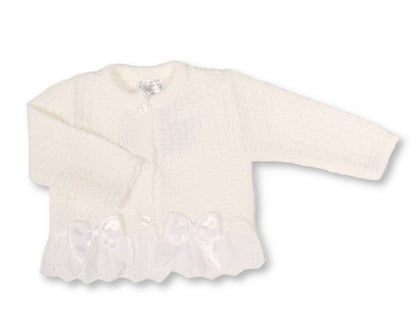Knitted Baby Girls Cardigan with Bows - (PK6) (9-24m) BW-10-1008_09