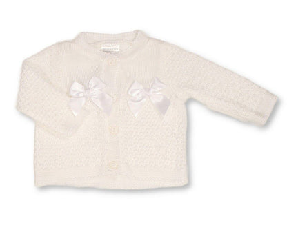 Knitted Baby Girls Cardigan with Bows - (PK6) (NB-9m) BW-10-1010_09