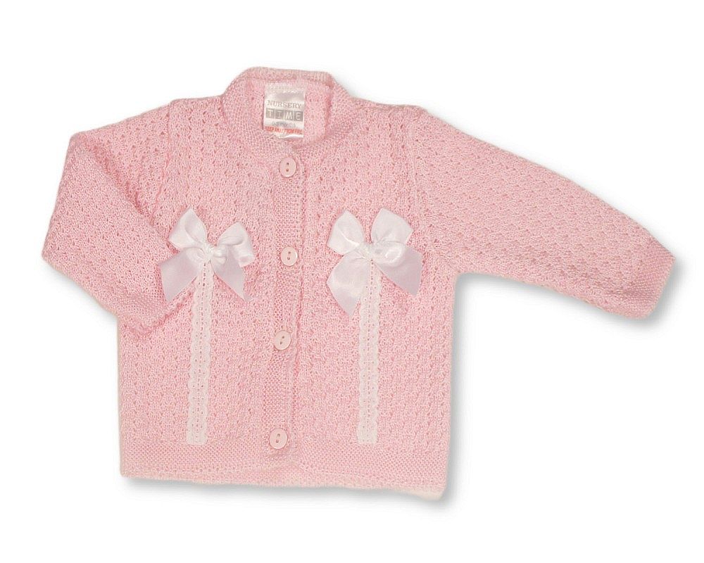 Knitted Baby Girls Cardigan with Bows - (PK6) (NB-9m) BW-10-1012_09
