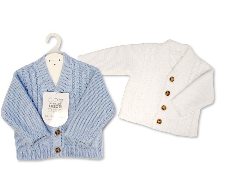 Knitted Chunky Baby Boys Cardigan (PK6) (NB-6m) BW-10-1227