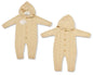 Knitted Baby All-In-One with Hood and Buttons (NB-6m) (PK6) BW-10-1231