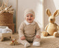 Knitted Baby 2 Pieces Set with Hat (NB-9m) (PK6) - BW-10-1256