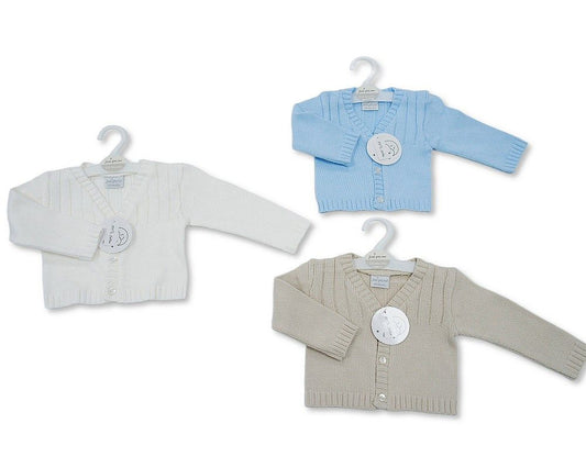 Knitted Baby Boys Cotton Cardigan (PK6) (NB-9m) BW-10-3005