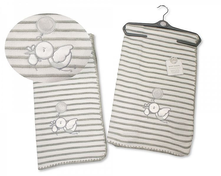 Baby Hanger Shawl - Stork (120x120cm) (PK1) BW-110-389