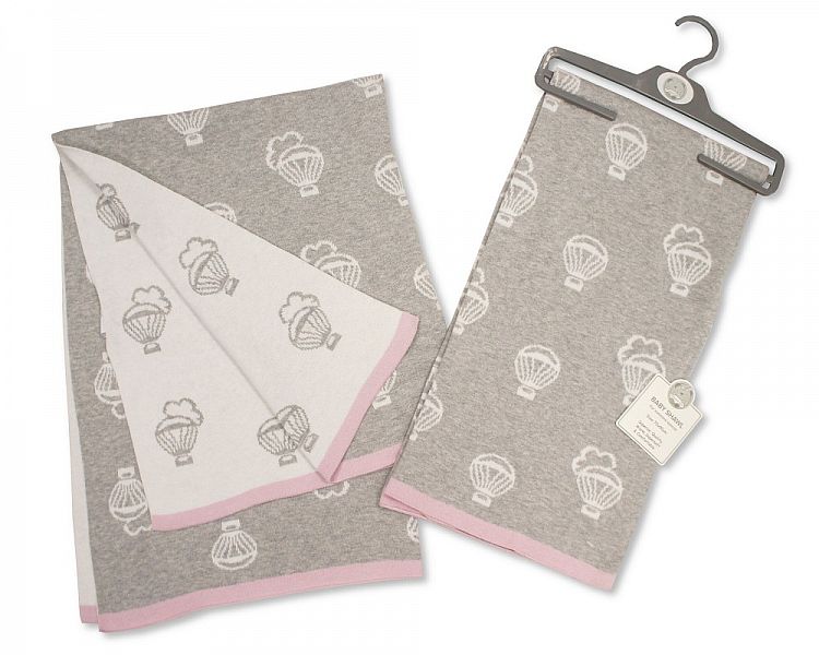 Baby Cotton Shawl - Balloon - Pink (70x90cm) (PK1) BW-110-405p