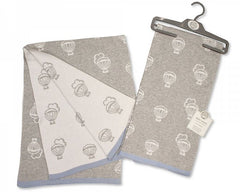 Baby Cotton Shawl - Balloon - Sky (70x90cm) (PK1) BW-110-405s