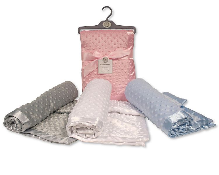 Baby Velour Bubble Wrap with Satin Trim - Bw 112-1081