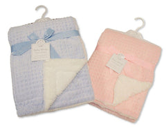 Baby Flannel Sherpa Wrap (75x100cm) (PK1) BW-112-2042