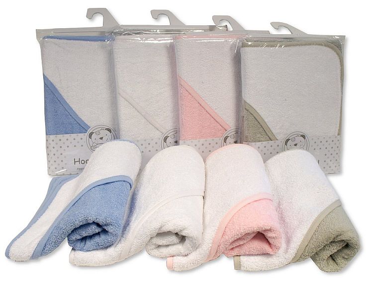 Baby Hooded Towel - Plain Colour/White (75x75cm) (PK1) BW-120-018