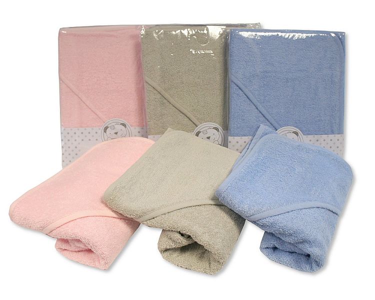 Baby Hooded Towel - Plain (75x75cm) (PK1) BW-120-094