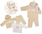 Baby Velour 3 pcs Set with Smocking - Hug Me (NB-6m) (PK6) BW-13-413
