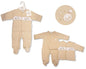 Baby Velour 2 pcs Set with Smocking - Hug Me (NB-6m) (PK6) BW-13-414