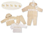 Baby Velour 3 pcs Set with Smocking - Puppy (NB-6m) (PK6) BW-13-416