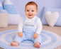 Baby Boys 2 pcs Dungaree Set - Hug Me (NB-6m) (PK6) - BW-13-451
