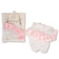 Baby Lace Socks - Pink (PK6) (0-18 Months) BW-61-2233P