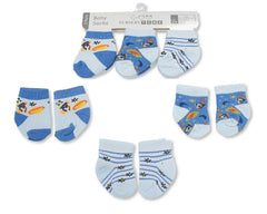 Baby Boys Socks 3-Pack - Space Bw 61-2246