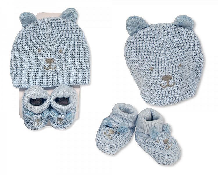 Baby Hat and Booties Set - Boys (PK6) GP-25-0954