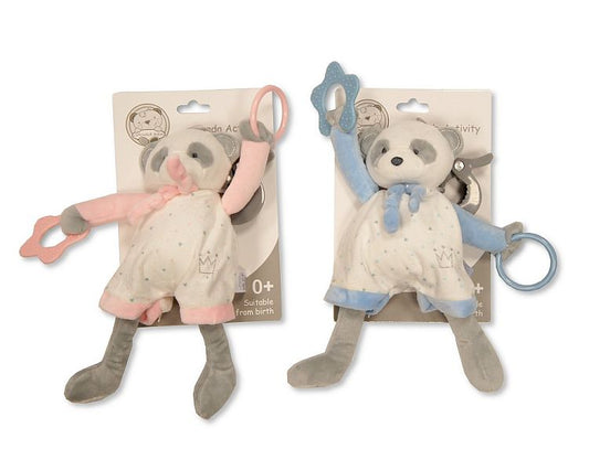Baby Panda Activity Toy with Clip and Teethers (24cm) (PK6) GP-25-1114