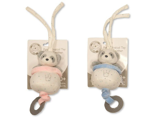 Baby Panda Musical Pull Toy with Teether (12cm) (PK6) GP-25-1115