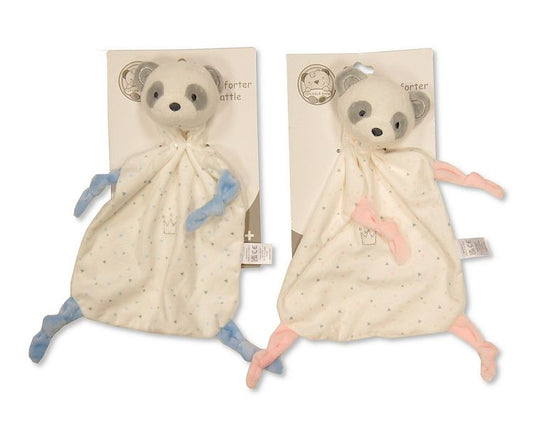 Baby Panda Comforter with Rattle (20x20cm) (PK6) GP-25-1117