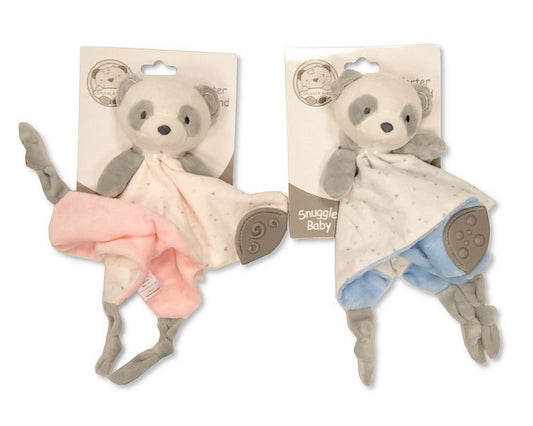 Baby Panda Comforter with Teether and Rattle (24x24cm) (PK6) GP-25-1118