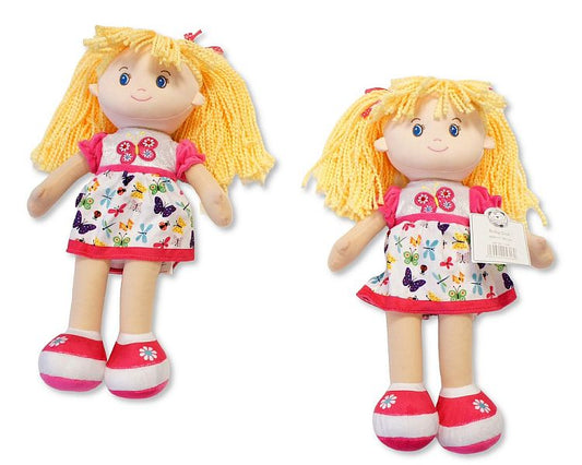 Baby Girl Soft Doll with Multicolour Dress (40cm) (PK6) GP-25-1316