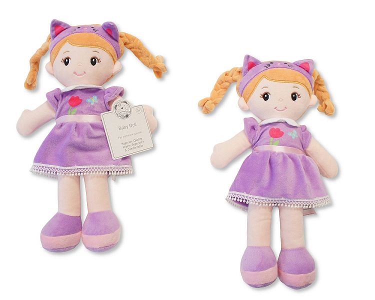 Small Baby Girl Soft Doll with Purple Dress (30cm) (PK6) GP-25-1319