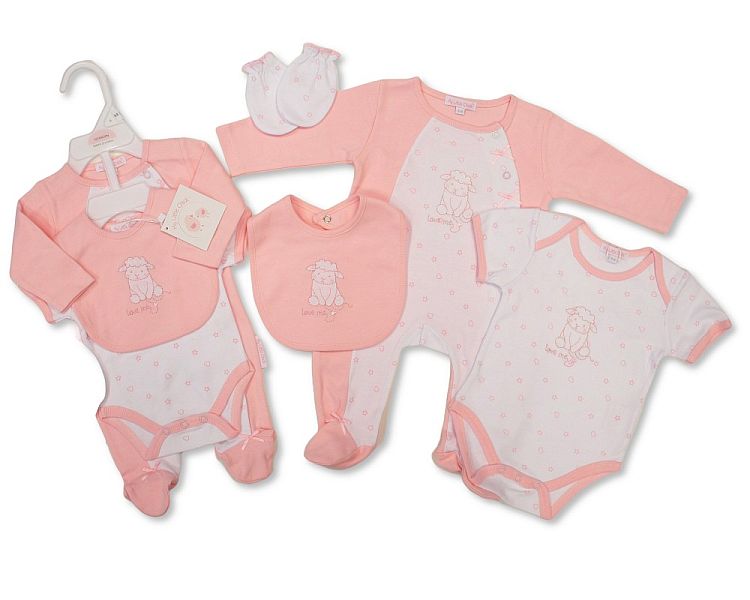 Baby Girls 4 Pieces Gift Set - Love Me (NB-6m) (PK6)  GP-25-1330P