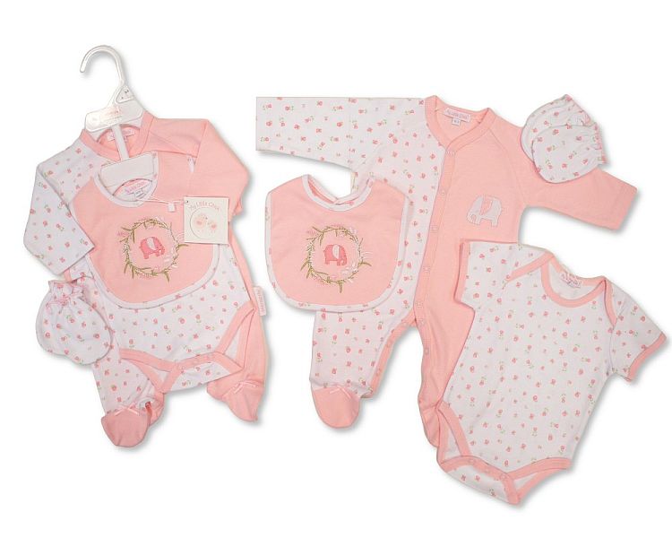 Baby Girls 4 Pieces Gift Set - Elephant (NB-6m) (PK6)  GP-25-1333P