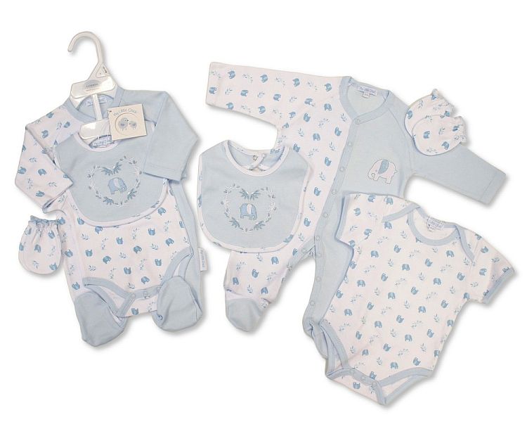 Baby Boys 4 Pieces Gift Set - Elephant (NB-6m) (PK6)  GP-25-1333S