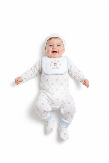 Baby 5 Pieces Gift Set with Paper Gift Bag - Hello Baby Gp-25-1352