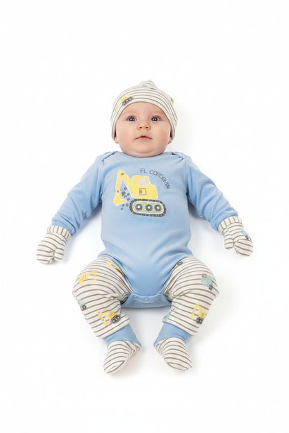 Baby Boys 8 pcs Layette Gift Set - Moving & Groovin (PK6) (0-6m) GP-25-1360