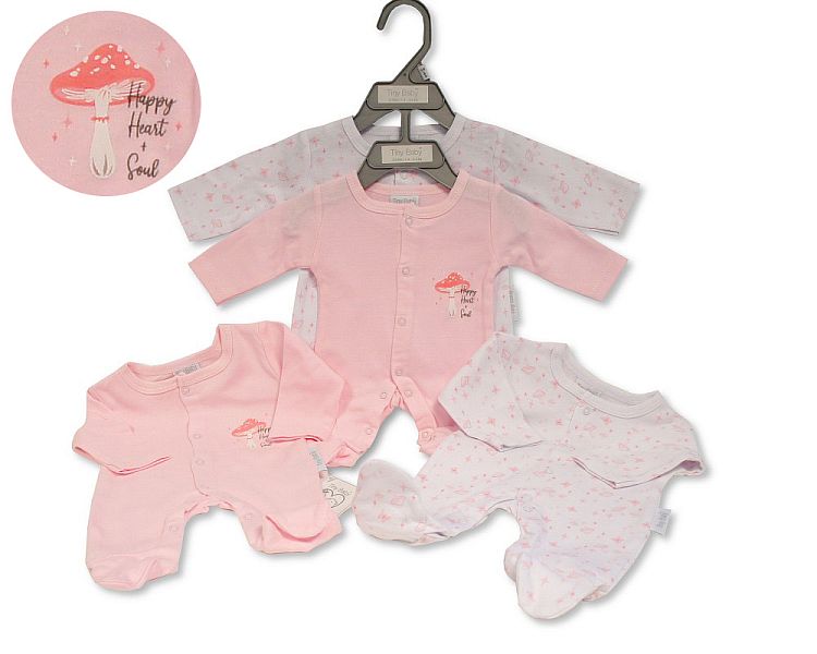 Premature Baby Girls Sleepsuit 2 Pack - 3/8 Lbs (PK6) Pb-20-391p