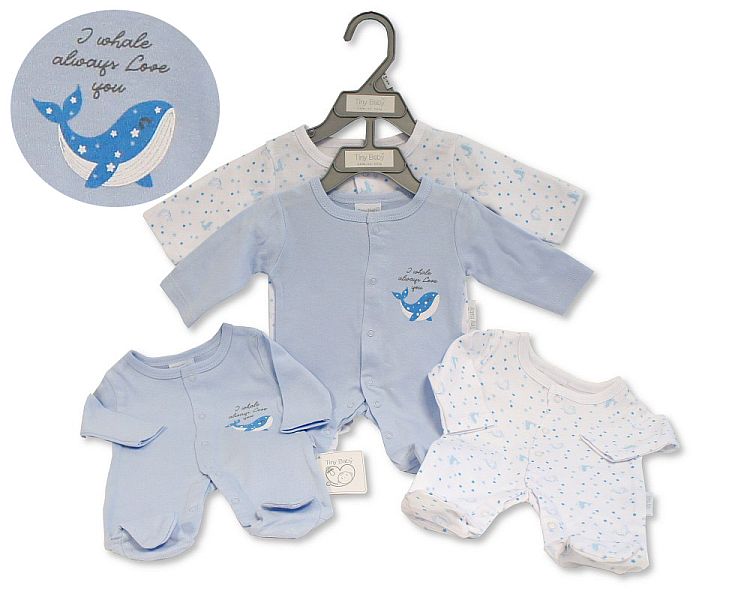 Premature Baby Boys Sleepsuit 2 Pack - 3/8 Lbs (PK6) Pb-20-391s