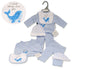 Premature Baby Boys 4 pcs Set with Bib and Hat (3-5lbs) (PK6) PB-20-395s