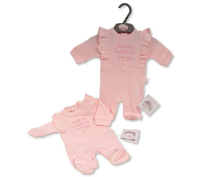 Premature Baby Girls All in One with Bows - Hold Me (3-8lbs) (PK6) PB-20-608P