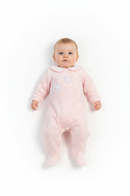 Premature Baby Girls All in One - Hearts (3-8lbs) (PK6)  PB-20-720