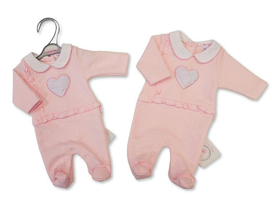 Premature Baby Girls All in One - Heart (3-8lbs) (PK6)  PB-20-722