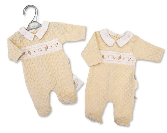 Premature Baby Boys All-In-One with Smocking - Space (3-8lbs) (PK6)  PB-20-731