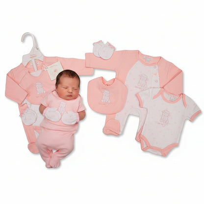 Premature Baby Girls 4 Pieces Set - Love Me (3-8lbs) (PK6)  PB-20-735P