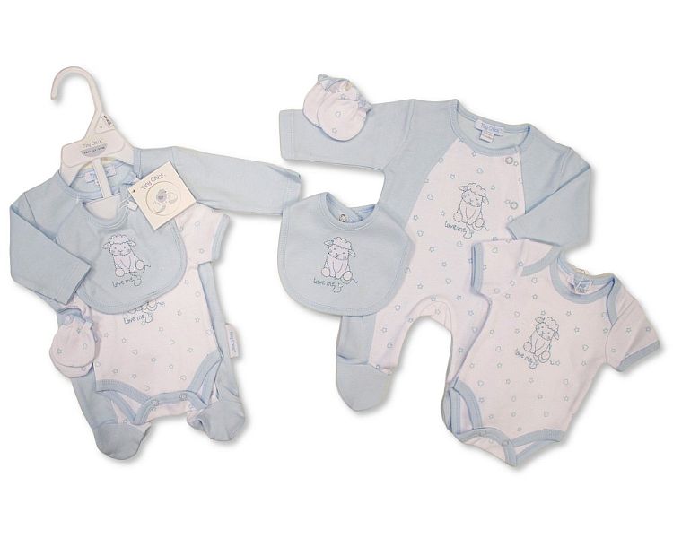 Premature Baby Boys 4 Pieces Set - Love Me (3-8lbs) (PK6)  PB-20-735S